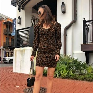 Cheetah Long Sleeve Dress